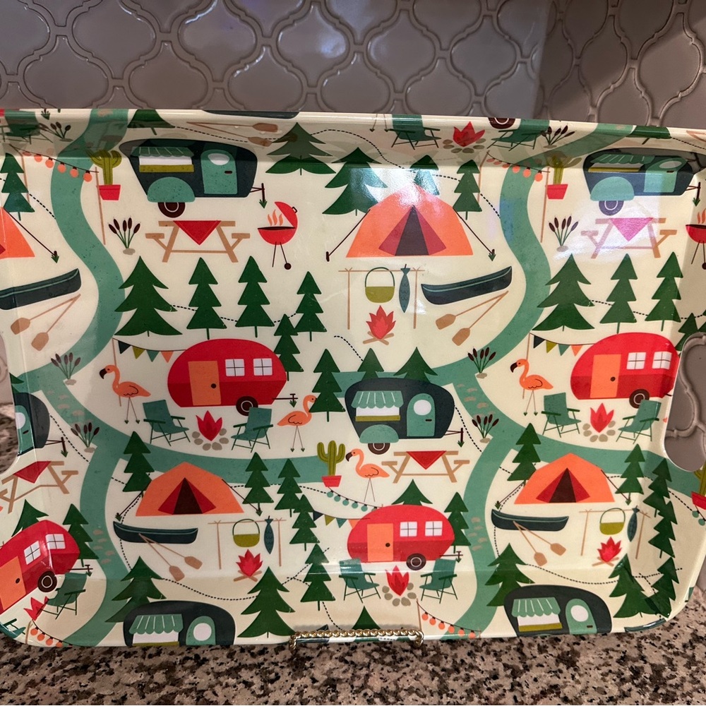 Camping Themed Tray